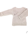 Jacket reversible style KIMONO velours - BEIGE