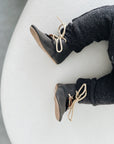 SOFT SOLE SHOE - DESERT LACE CHARCOAL