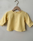 SOFT MUSLIN SHIRT LIGHT YELLOW - baby
