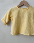 SOFT MUSLIN SHIRT LIGHT YELLOW - baby