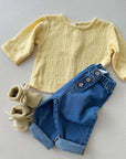SOFT MUSLIN SHIRT LIGHT YELLOW - baby