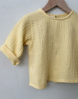 SOFT MUSLIN SHIRT LIGHT YELLOW - baby