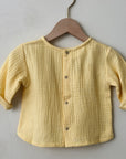 SOFT MUSLIN SHIRT LIGHT YELLOW - baby