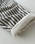 STRIPED TROUSERS - CACAO