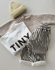 STRIPED TROUSERS - CACAO