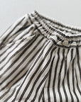 STRIPED TROUSERS - CACAO