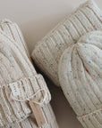 ORGANIC KNIT BLANKET - JELLY BEAN