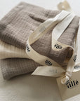 MUSLIN CLOTHS 3 PACK - giftset cappuccino