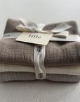 MUSLIN CLOTHS 3 PACK - giftset earthy