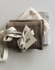 MUSLIN CLOTHS 3 PACK - giftset earthy