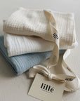 MUSLIN CLOTHS 3 PACK - giftset baby blue