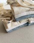 MUSLIN CLOTHS 3 PACK - giftset baby blue