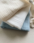 MUSLIN CLOTHS 3 PACK - giftset baby blue