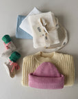 MUSLIN CLOTHS 3 PACK - giftset baby blue