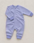 Newborn overall biologisch katoen - blue melange