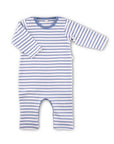 Newborn overall biologisch katoen - blue stripes