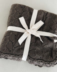 CHIFFONETTE KNITTED BLANKET - earth brown
