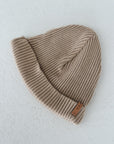 RIB BEANIE -biscuit