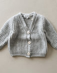 CARDIGAN WOOL - LIGHT GREY