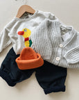 CARDIGAN WOOL - LIGHT GREY