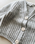 CARDIGAN WOOL - LIGHT GREY