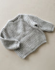 CARDIGAN WOOL - LIGHT GREY