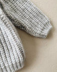 CARDIGAN WOOL - LIGHT GREY