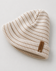 RIB BEANIE - Biscuit Stripe