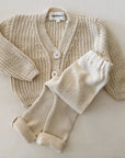 COTTON KNIT CARDIGAN NATURAL - BABY & KIDS