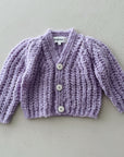 CARDIGAN WOOL - LILAC