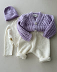 CARDIGAN WOOL - LILAC