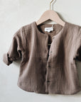 MUSLIN VEST COCOA - baby
