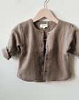 MUSLIN VEST COCOA - baby