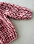 CARDIGAN WOOL - PINK MELANGE