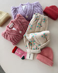 CARDIGAN WOOL - PINK MELANGE