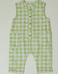 Charlie Sleeveless Overall Gingham