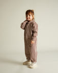 Syd Maroon Stripe Boilersuit