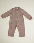 Syd Maroon Stripe Boilersuit