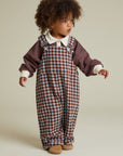 August Sky Gingham Dungaree