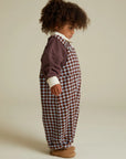 August Sky Gingham Dungaree
