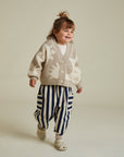 Abstract Neutral Moon Star Cardigan
