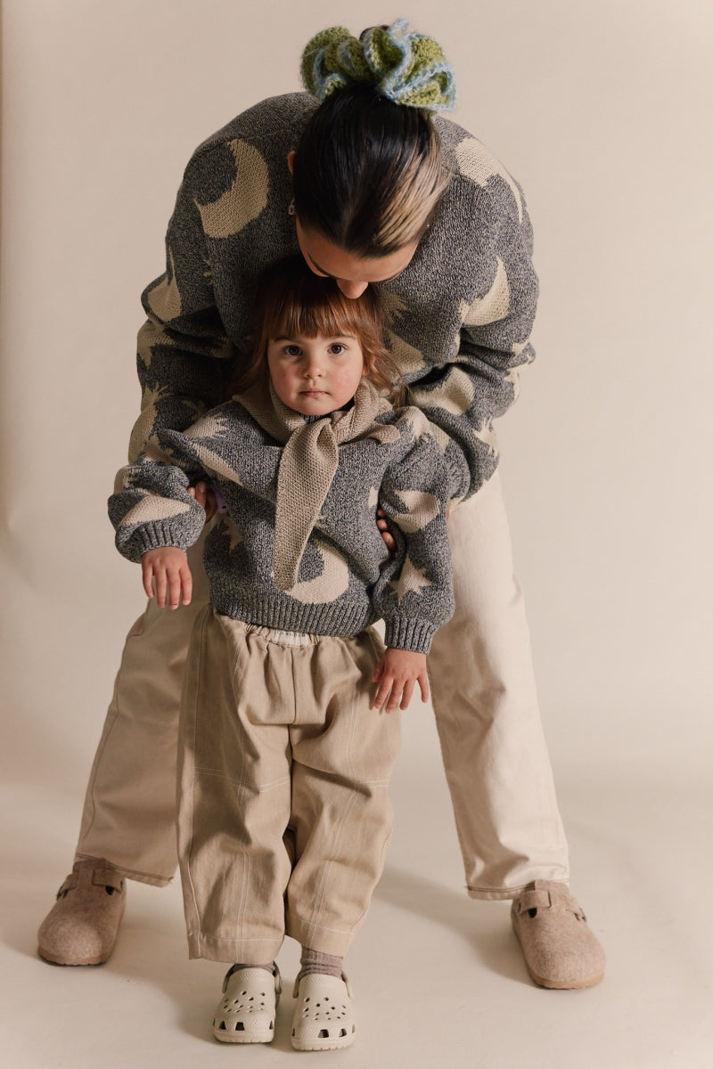 Cozmo Midnight Moon Stars Sweater