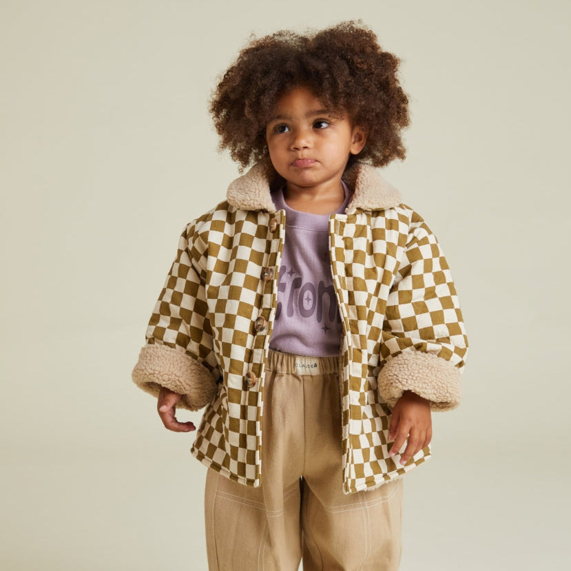 Emery Coco Checkerboard Coat