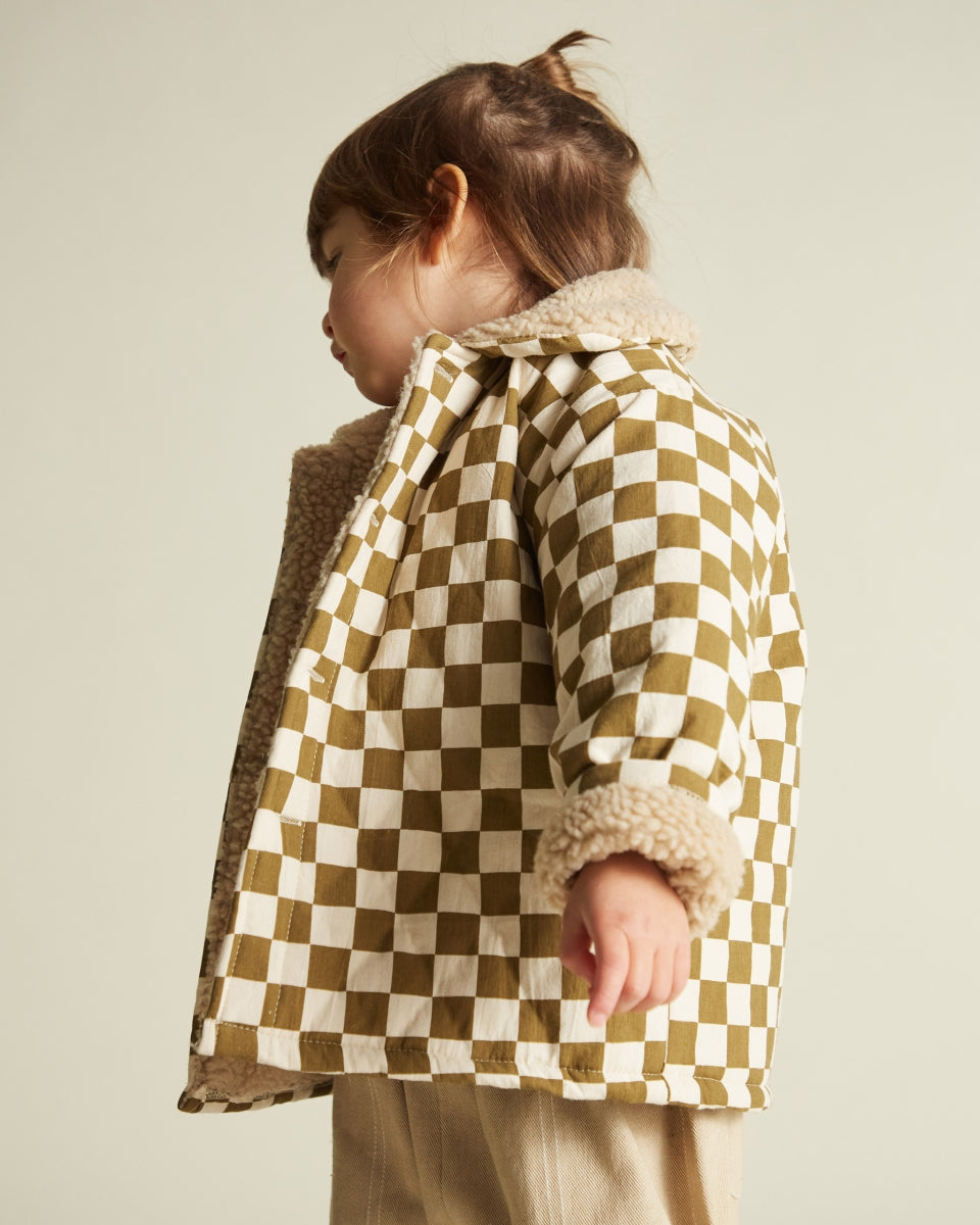 Emery Coco Checkerboard Coat