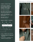 DUGAREE RAIN PANTS - rust