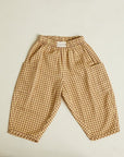 Emerson Ochre Gingham Trouser