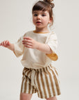 Harper Hazelnut Stripe Short