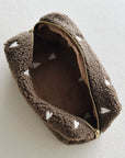 CHUNKY POUCH - BROWN HEARTS