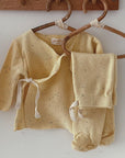 ORGANIC KIMONO SET - BANANA