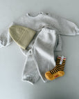 FLEECE SWEATER - BEIGE MELANGE